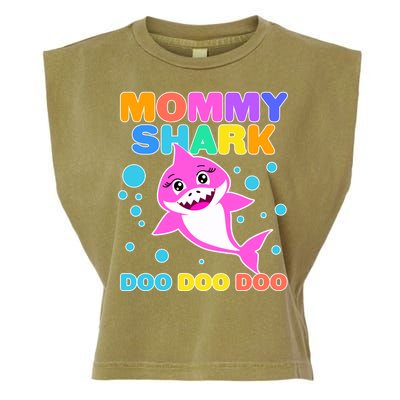 Scary Mommy Shark Doo Doo Doo Halloween Garment-Dyed Women's Muscle Tee