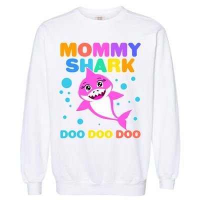 Scary Mommy Shark Doo Doo Doo Halloween Garment-Dyed Sweatshirt