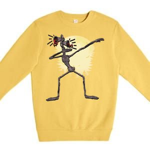 Scary Siren Head Monster Dabbing Premium Crewneck Sweatshirt