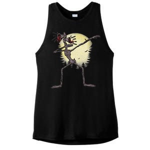 Scary Siren Head Monster Dabbing Ladies PosiCharge Tri-Blend Wicking Tank