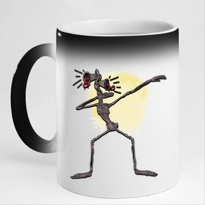 Scary Siren Head Monster Dabbing 11oz Black Color Changing Mug