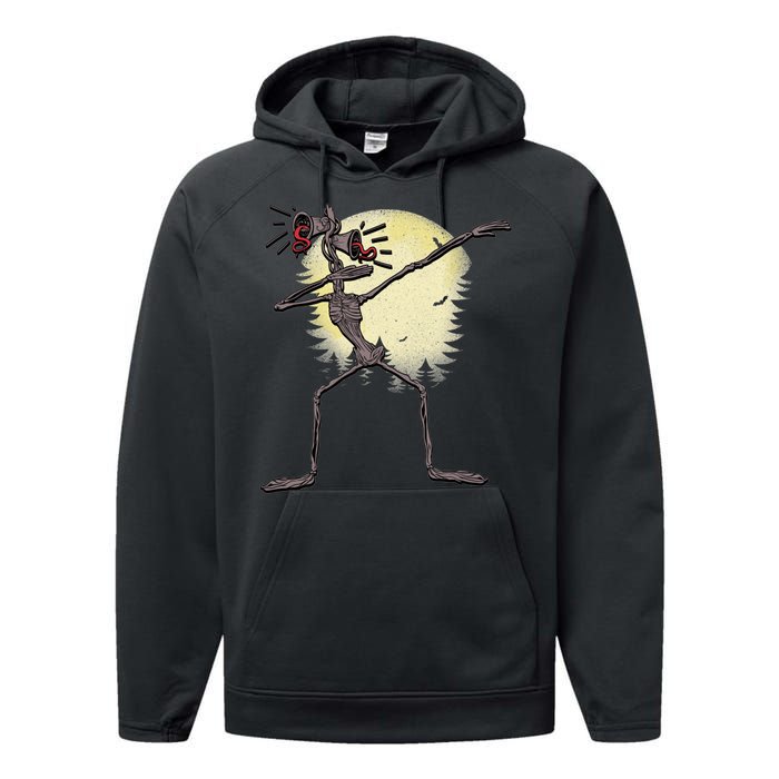 Scary Siren Head Monster Dabbing Performance Fleece Hoodie