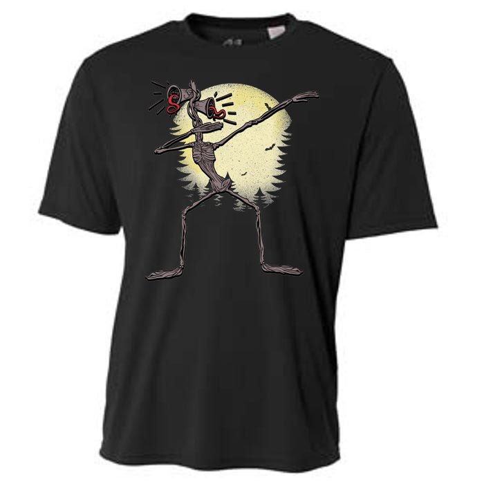 Scary Siren Head Monster Dabbing Cooling Performance Crew T-Shirt