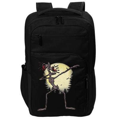 Scary Siren Head Monster Dabbing Impact Tech Backpack