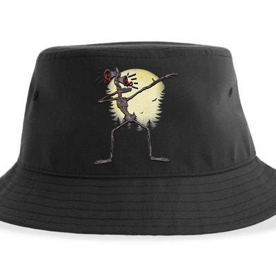 Scary Siren Head Monster Dabbing Sustainable Bucket Hat