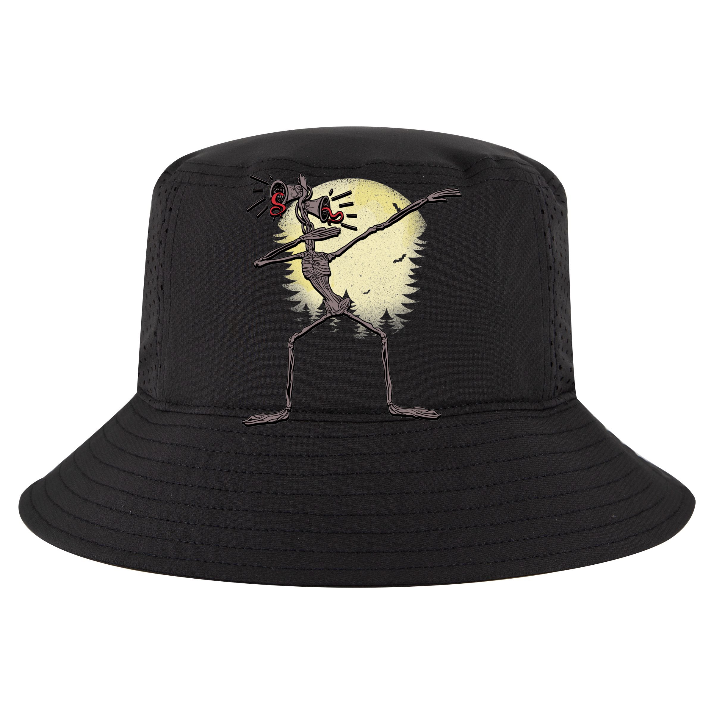 Scary Siren Head Monster Dabbing Sustainable Bucket Hat