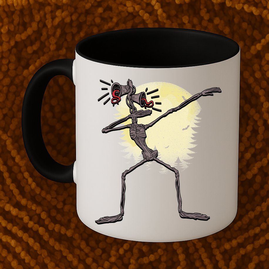 Scary Siren Head Monster Dabbing Mug