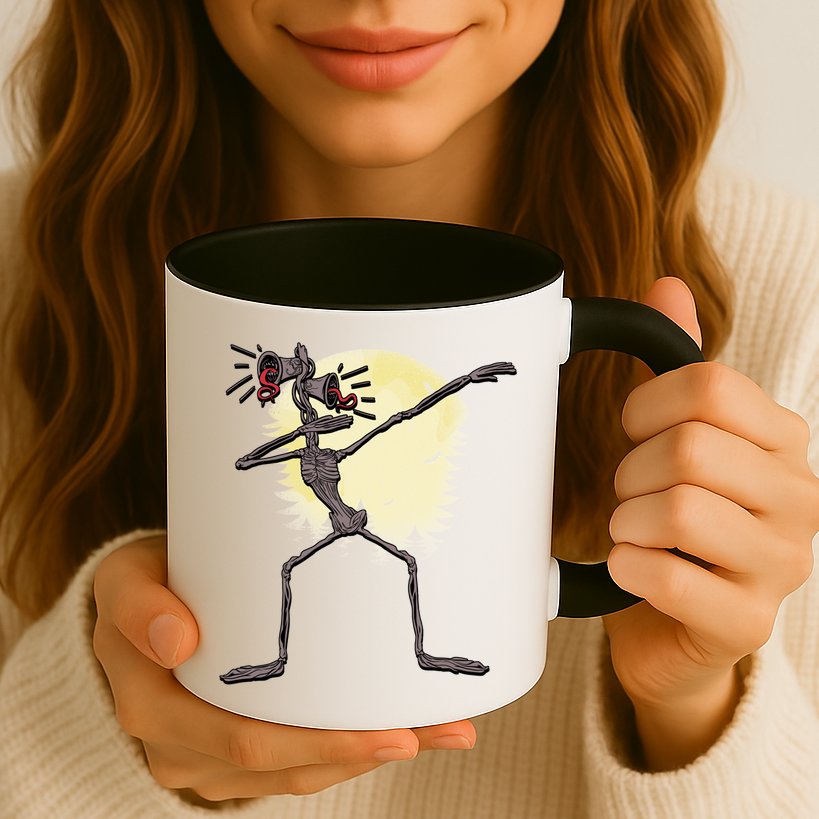Scary Siren Head Monster Dabbing Mug