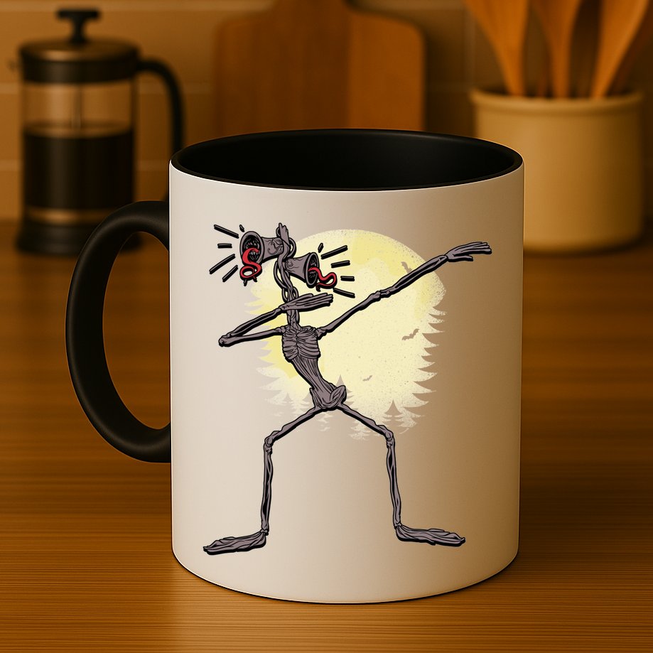 Scary Siren Head Monster Dabbing Mug