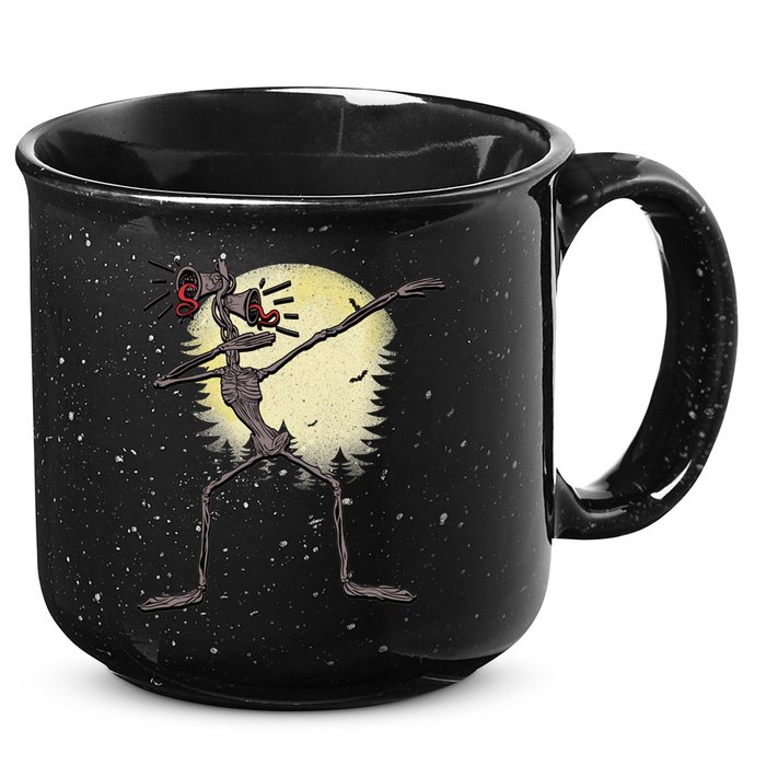 Scary Siren Head Monster Dabbing 15oz Campfire Ceramic Mug