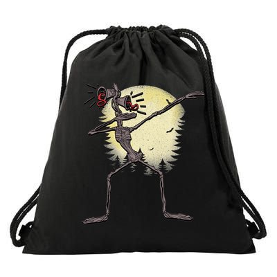 Scary Siren Head Monster Dabbing Drawstring Bag