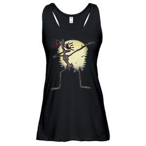 Scary Siren Head Monster Dabbing Ladies Essential Flowy Tank