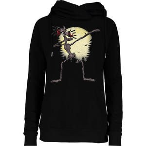 Scary Siren Head Monster Dabbing Womens Funnel Neck Pullover Hood