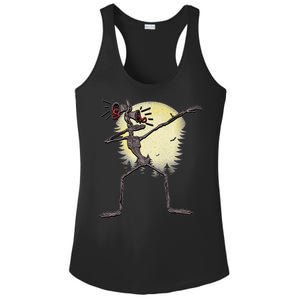 Scary Siren Head Monster Dabbing Ladies PosiCharge Competitor Racerback Tank