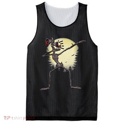 Scary Siren Head Monster Dabbing Mesh Reversible Basketball Jersey Tank
