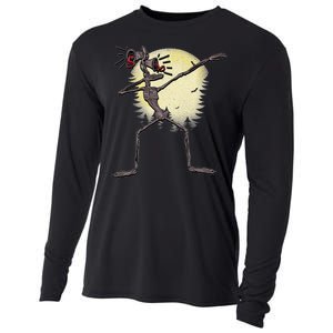 Scary Siren Head Monster Dabbing Cooling Performance Long Sleeve Crew