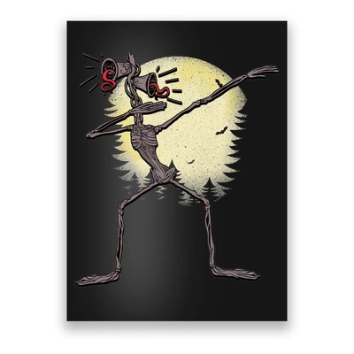 Scary Siren Head Monster Dabbing Poster
