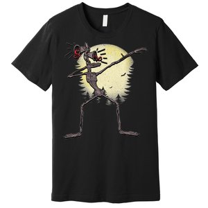 Scary Siren Head Monster Dabbing Premium T-Shirt