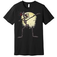 Scary Siren Head Monster Dabbing Premium T-Shirt