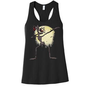 Scary Siren Head Monster Dabbing Women's Racerback Tank