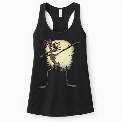 Scary Siren Head Monster Dabbing Womens Tank Top
