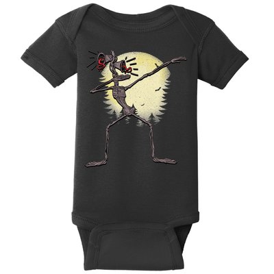 Scary Siren Head Monster Dabbing Baby Bodysuit
