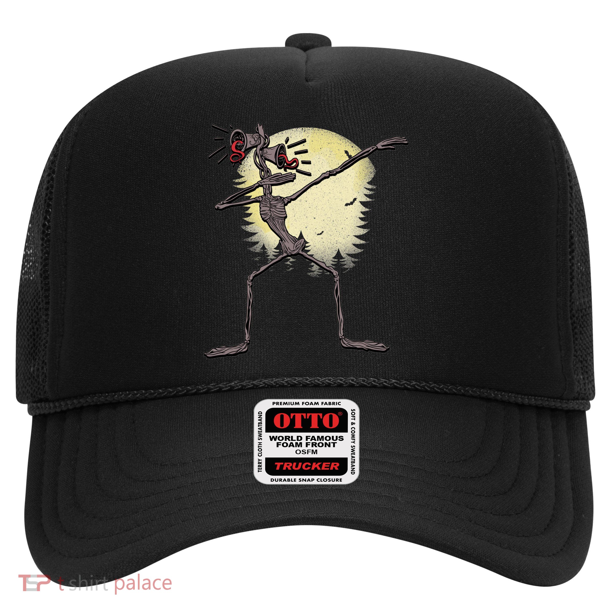 Scary Siren Head Monster Dabbing Trucker Hat