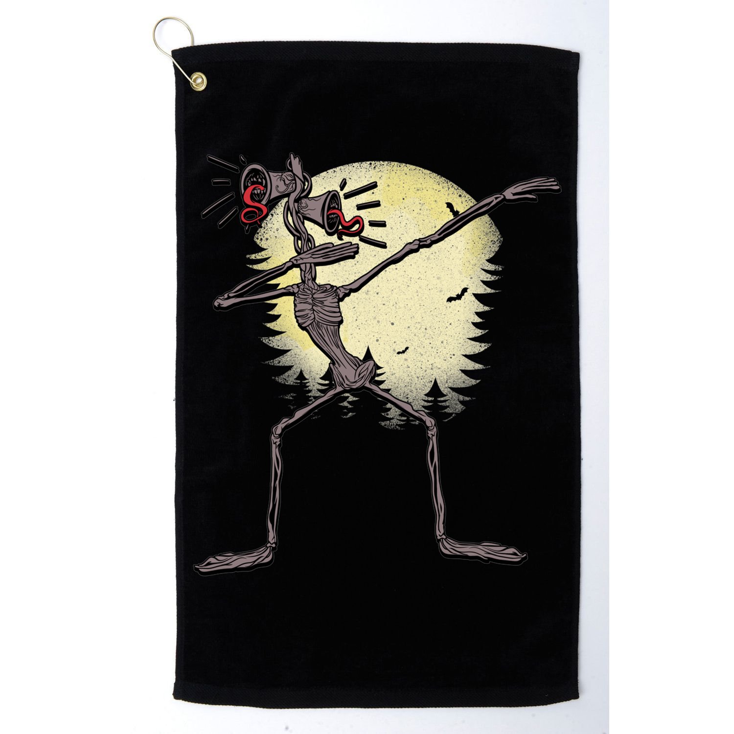 Scary Siren Head Monster Dabbing Golf Towel