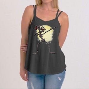 Scary Siren Head Monster Dabbing Women's Strappy Tank