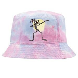 Scary Siren Head Monster Dabbing Tie-Dyed Bucket Hat