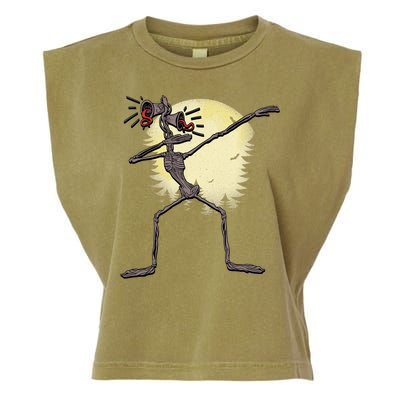 Scary Siren Head Monster Dabbing Garment-Dyed Women's Muscle Tee