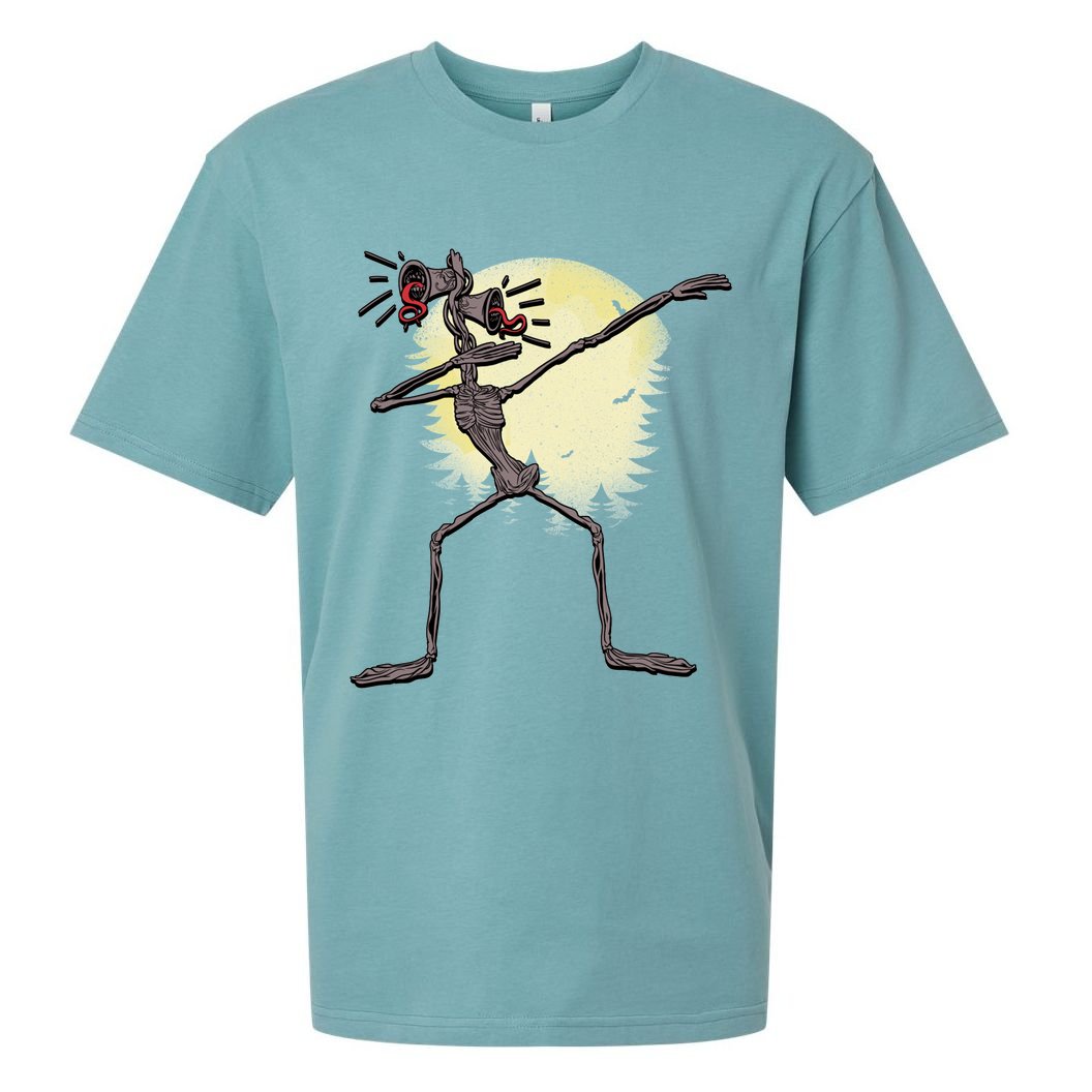 Scary Siren Head Monster Dabbing Sueded Cloud Jersey T-Shirt