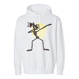 Scary Siren Head Monster Dabbing Garment-Dyed Fleece Hoodie