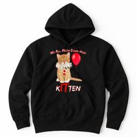 Scary We All Meow Down Here Clown Cat Kitten Hoodie