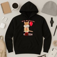Scary We All Meow Down Here Clown Cat Kitten Hoodie