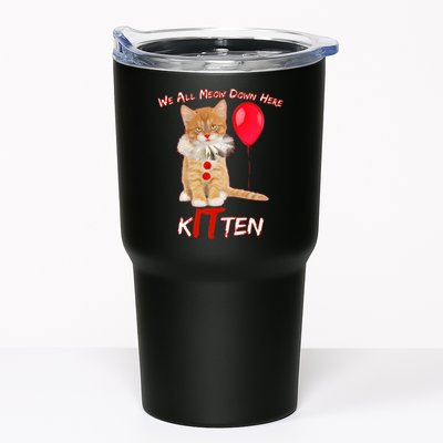 Scary We All Meow Down Here Clown Cat Kitten Tumbler