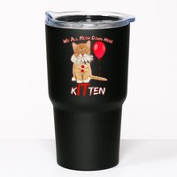 Scary We All Meow Down Here Clown Cat Kitten Tumbler