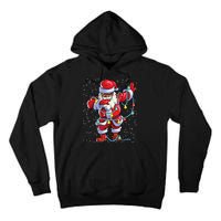 Santa Claus Black Christmas Afro African American Xmas Tall Hoodie