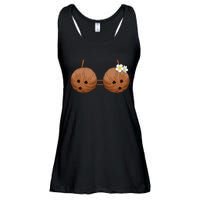 Summer Coconut Bra Halloween Costume Hawaii Aloha Beach Ladies Essential Flowy Tank