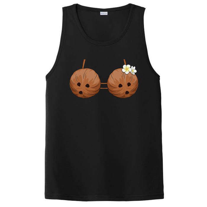 Summer Coconut Bra Halloween Costume Hawaii Aloha Beach PosiCharge Competitor Tank