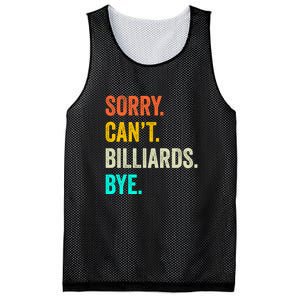 Sorry Can't Billiards Bye Billiards Dad Gift For Father’s Day Mesh Reversible Basketball Jersey Tank