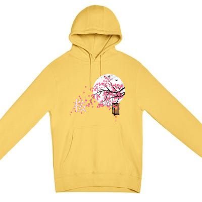 Sakura 桜 Cherry Blossom Japanese Graphical Art Flower Cool Gift Premium Pullover Hoodie