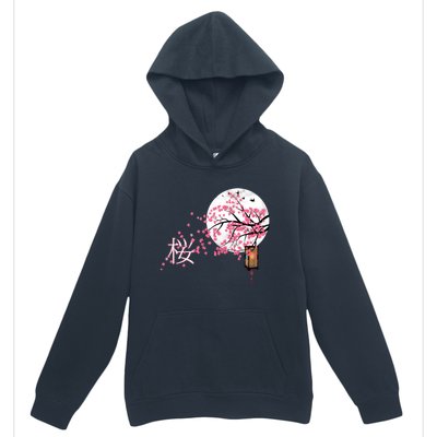 Sakura 桜 Cherry Blossom Japanese Graphical Art Flower Cool Gift Urban Pullover Hoodie