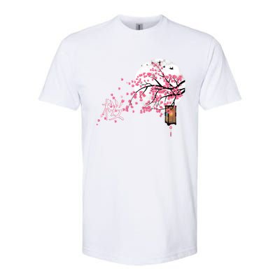 Sakura 桜 Cherry Blossom Japanese Graphical Art Flower Cool Gift Softstyle CVC T-Shirt