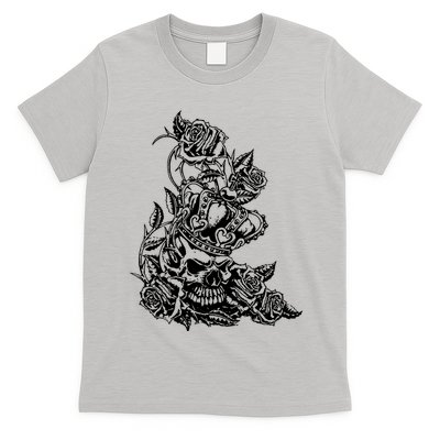 Skull Crown Biker Skull Gothic Heavy Metal T-Shirt