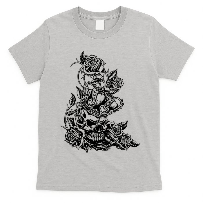 Skull Crown Biker Skull Gothic Heavy Metal T-Shirt