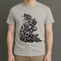 Skull Crown Biker Skull Gothic Heavy Metal T-Shirt