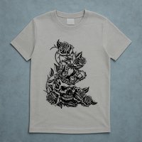 Skull Crown Biker Skull Gothic Heavy Metal T-Shirt