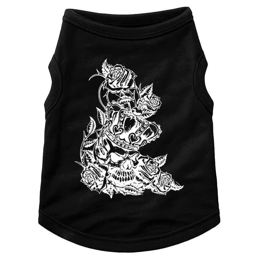 Skull Crown Biker Skull Gothic Heavy Metal Doggie Tank