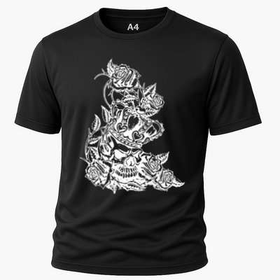 Skull Crown Biker Skull Gothic Heavy Metal Performance Shirt
